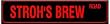 STROH'S BREW ROAD beer alcohol street sign