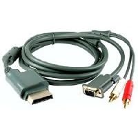 VGA Cable w/ RCA for Microsoft Xbox 360 (Connects Xbox 360 to PC Monitor)