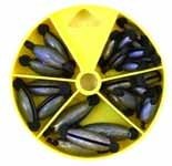 Sinker Assortment Rubber Twist Lock 25pcs