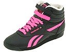 Reebok Women's Freestyle Hi (Blk/Neon Pink/White 10.0 M)