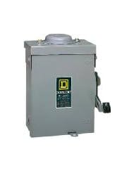 Home Improvement: Square D by Schneider Electric D221NRBCP 30-Amp 240-volt Two-Pole Outdoor General Duty Fusible Safety Switch with Neutral - Square D by Schneider Electric