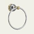 Delta 74046-CB Traditional Towel Ring, Chrome and Polished Brass