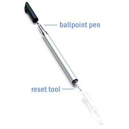 3 in 1 PDA Stylus Ballpoint Pen Reset Pin for HP iPAQ 2210 2215(1-Pack) by