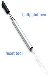 Electronics: Palm Tungsten E/ E2 3 in 1 PDA Stylus / Ballpoint Pen / Reset Pin  1 Pack 
