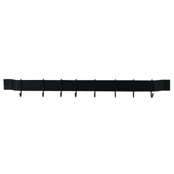 30” Bar Rack – Black with Black Hooks by Enclume