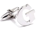 Personalized Silver My Initials Alphabet/Letter G Cufflinks Formal Wear