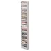 Buddy Products 813-6 Wall mount 23 pocket steel literature rack, putty, 65-1/2h