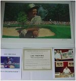 Lee Trevino Autographed 20"x30" Lithograph, Limited to 950 Made!!