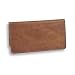 Distressed Leather Checkbook Cover - Dark Tan