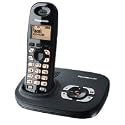 Panasonic KX-TG 7321GB schwarz schnurloses DECT Telefon mit AB