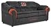 Cincinnati Bengals Pub Series Three Person Team Logo Sofa Couch