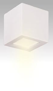 Where to find Wandlampe Wandleuchte Lampe Leuchte Gipslampe Keramik TOP "Quadrat" 1210