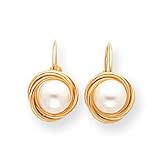 Sardelli - 14k Cultured Pearl Love Knot Earrings