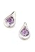 Amethyst Set Silver Earrings