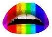 Lip Sticker Rainbow Temporary Lip Tattoo