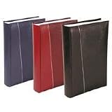 Modern 6-per-view RED faux leather album holds 300 photos by Malden Design - 4x6