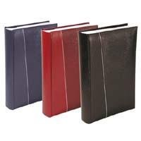Modern 6-per-view RED faux leather album holds 300 photos by Malden Design - 4x6