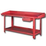 Clarke Power WB1321 - Steel Workbench 78.5 in. Long x 25 in. Deep x 38.5 in. High - Clarke - WB1321