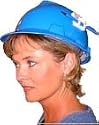 MSA V-Guard Ladies Hard Hats with Ratchet Suspensions - Size Small, White
