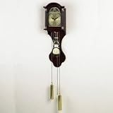 31-Day Linden Wood Wall Clock with Roman Numerals
