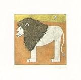 Amber (Lion) By Chris Davis Highest Quality Art Print Poster - Size: 14 X 14