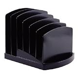 OFFICEMATE INTERNATIONAL CORP / Incline Sorter, 6 Compartments, 7-1/2x7-1/2x6-3/8, BK / OIC22222 / Sold as 1 Each / Mfr Part # 22222