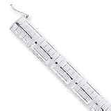 Sterling Silver 10mm Designed Cubetto Bracelet