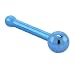Grade 23 Titanium Light Blue BALL Nose Bone