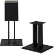 Dual Pillar Wood Speaker Stands