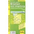 Radwanderkarte Bremen und Umgebung 1:75 000: Von Bremerhaven im Norden bis Twistringen im S�den - Von Oldenburg im Westen bis Verden im Osten