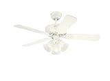 IMAGE OF Westinghouse 7873065 Newtown 42 Inch Ceiling Fan, White Finish
