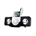 Sumnique BLACK PORTABLE FOLDING SPEAKERS FOR IPOD VIDEO, TOUCH, CLASSIC, NANO (1ST 2ND 3RD GENERATION), MINI, SHUFFLE PLUS ALL OTHER MP3 AND MP4 PLAYERS