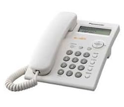 Panasonic KX-TSC11W Corded Phone with Caller ID, White