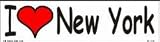 I Love New York bumper sticker