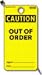 Caution Out of Order Tags, packed 25 tags