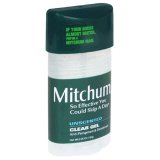 Mitchum Anti-Perspirant & Deodorant, Clear Gel, Unscented, 2.25 oz (63 g) (Pack of 6)