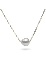 AA+ Quality, 9-10mm, Cherish Collection White South Sea Baroque Pearl Pendant/Necklace
