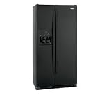 Whirlpool Gold GC5SHEXNB 24.5 cu. ft. Counter-Depth Side-by-Side Refrigerator with 3 Adjustable SpillGuard Shelves, In-Door-Ice Ice Dispensing System, In-Door-Air Door Cooling System and Clear Crispers: Black