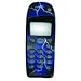 Dark Blue Faceplate w/ White Lightning Bolts Special Nokia 5120/ 5125/ 5160/ 5165