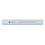 5 Star Office Ruler Plastic Shatter-resistant 300mm Blue Tint