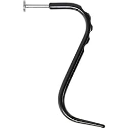 14 Gauge Black Stainless Steel S-Shape Talon Labret - 3/8"