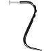 14 Gauge Black Stainless Steel S-Shape Talon Labret - 3/8"