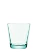 iittala Kartio Set of Two Glass Tumblers, Water Green, 7-Ounce Capacity