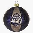 Georgetown Hoyas 3.5" Collegiate Glass Basketball Holiday Ornament - NCAA College Athletics