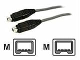 Cables Unlimited 3' IEEE 1394A 4 to4-Pin Firewire Cable (MSC504001M)