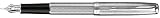 Parker Sonnet Chiselled Silvery CT Fountain Pen w/ Fine Nib