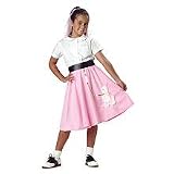 California Costumes Child Pink Poodle Skirt - Medium (Fits sizes 8-10)