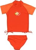 Review Darimi Kidz  / Girls Ruched Set - Berry Red/Tangerine