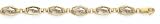 14K 2-Tone Dolphin Bracelet - - GHRM2287