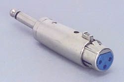 XLR Female To 1/4 Male Adapter